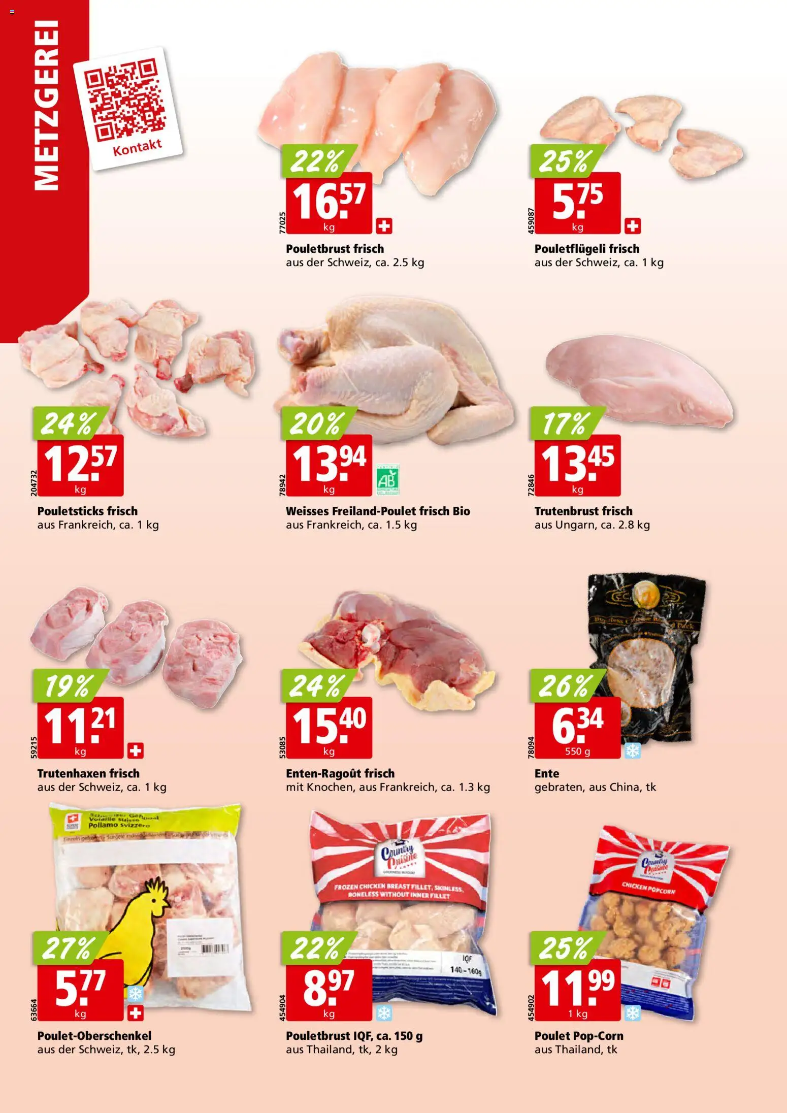 Aligro Aktionen Schlieren, Gossau SG, Frauenfeld, Rapperswil-Jona, Sargans, Bern, Brüttisellen, Pratteln, Emmen, Spreitenbach – gültig ab 19.01.2026 | Seite: 6 | Produkte: Pouletbrust