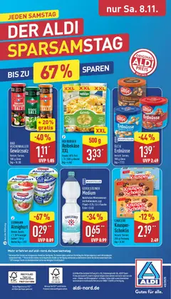 Aldi Prospekt 	 ab 03.11.2025 gültig | Seite: 40 | Produkte: Hahnchen, Gewürzsalz, Bad, Gerolsteiner