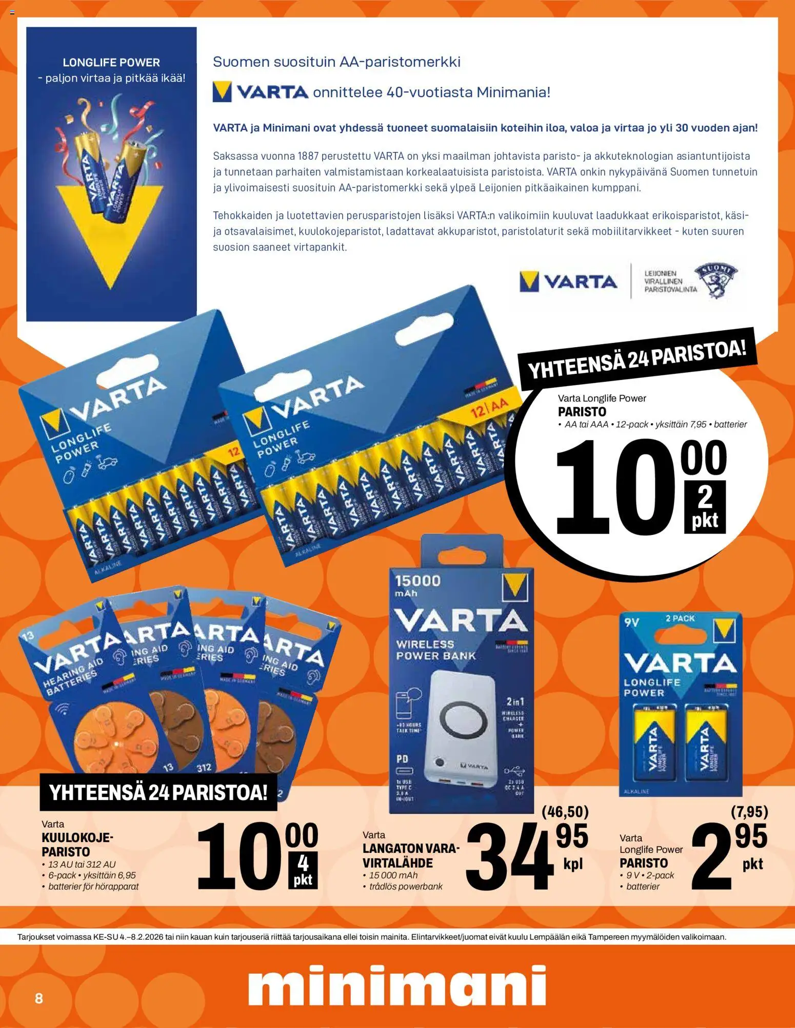 Minimani tarjoukset – voimassa 04.02.2026 alkaen | Sivu: 8