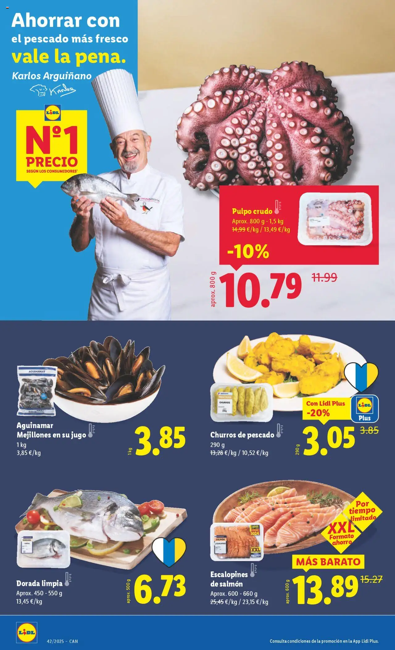 Lidl - Canarias │ válido desde el 13.10.2025 | Página: 8 | Productos: Jugo, Pescado