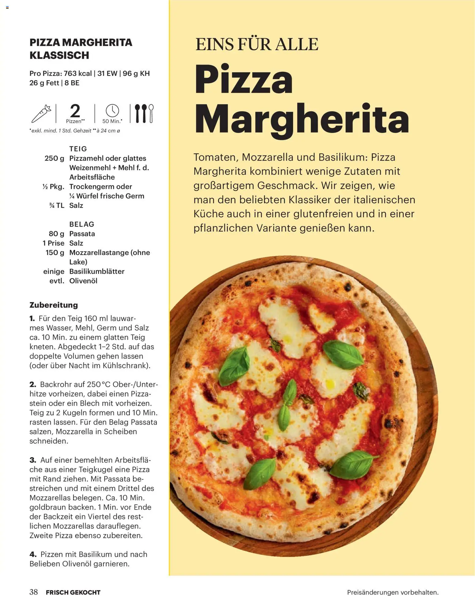 Billa  Frisch Gekocht gültig ab 01.12.2025 | Seite: 38 | Produkte: Salz, Pizza