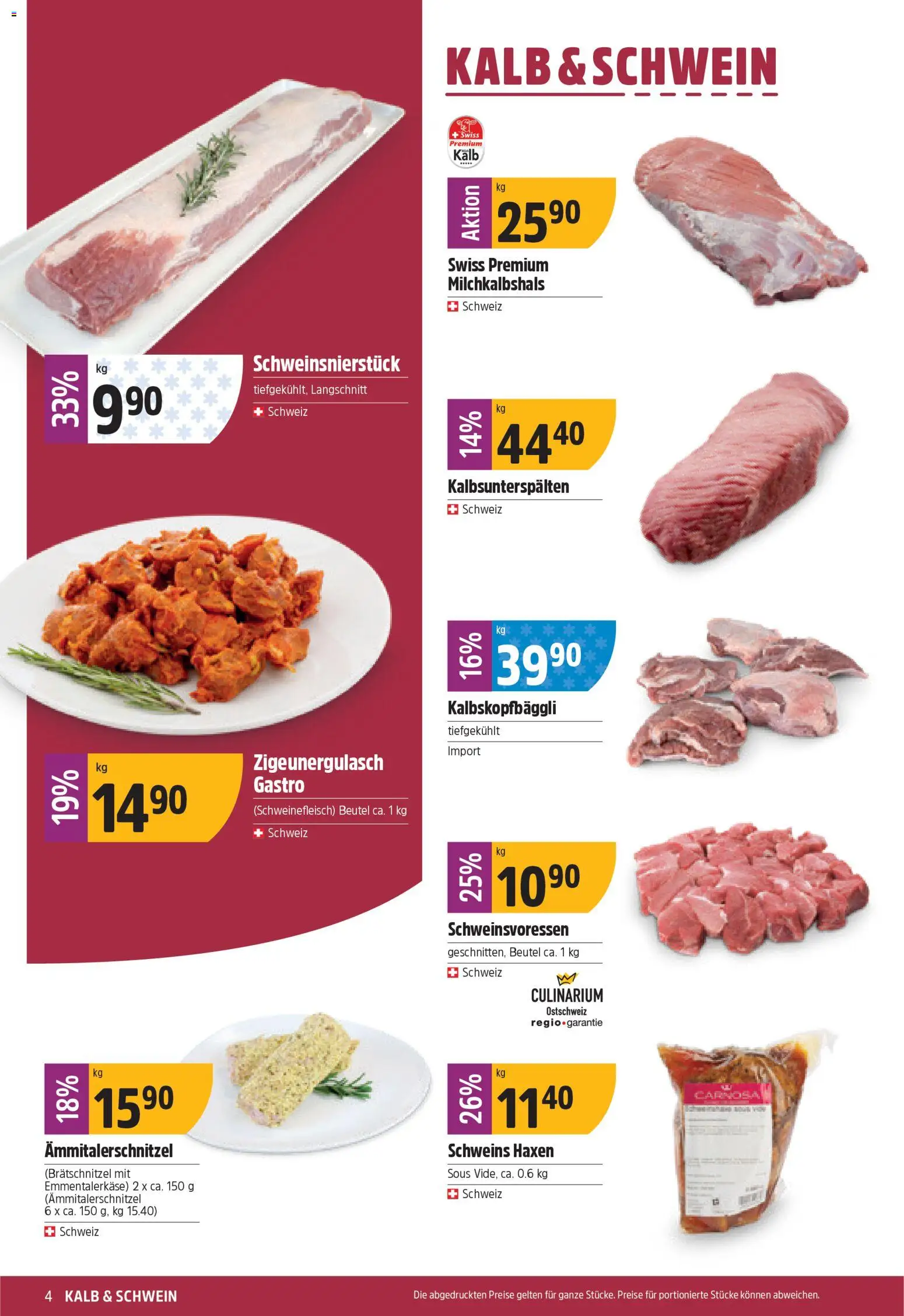 TopCC Aktionen – gültig ab 26.01.2026 | Seite: 4 | Produkte: Schweinefleisch