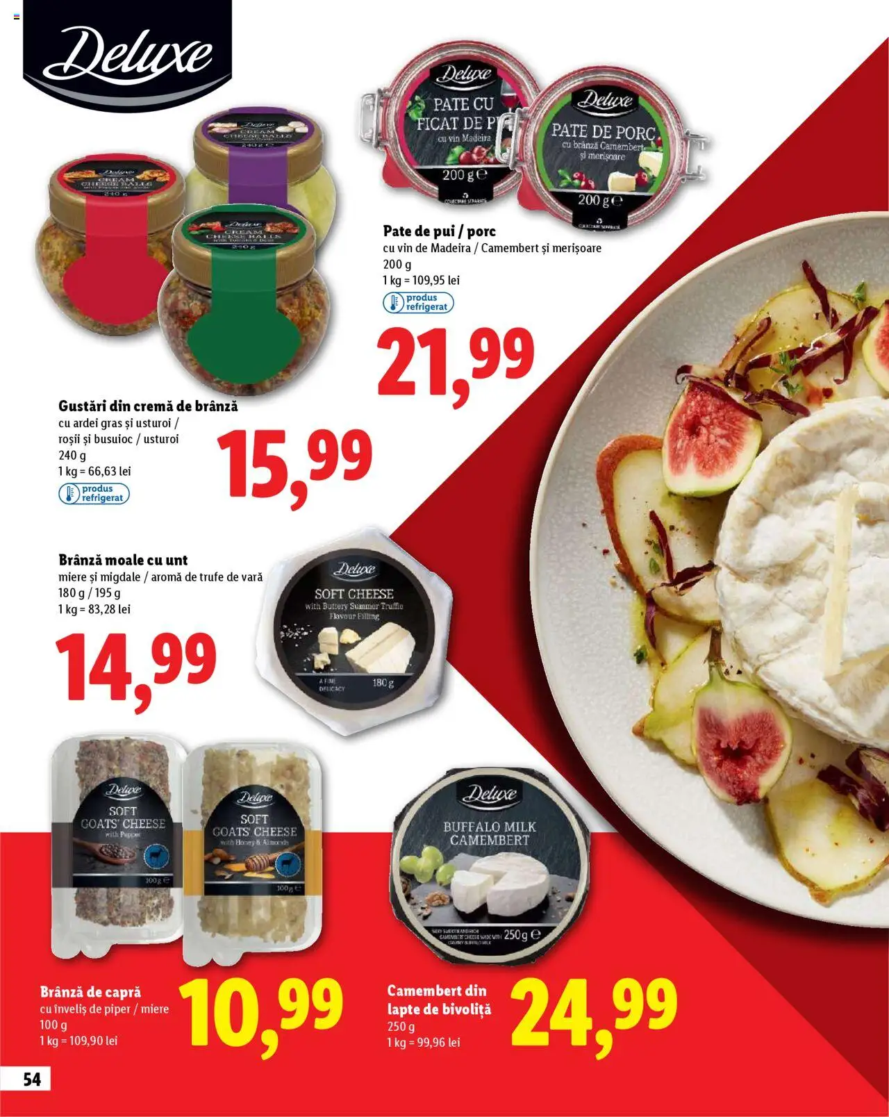 Noul catalog Lidl – valabil de la 23.10.2025 | Pagină: 54 | Produse: Pate, Migdale, Brânză, Cremă de brânză