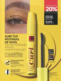 Máscara Rizadora WonderCurl Volume, Curl & Lift, Mascara for volume, curl and lift. 10 ml │ válido desde el 01.09.2025 | Página: 69 | Productos: Cepillo, Máscara