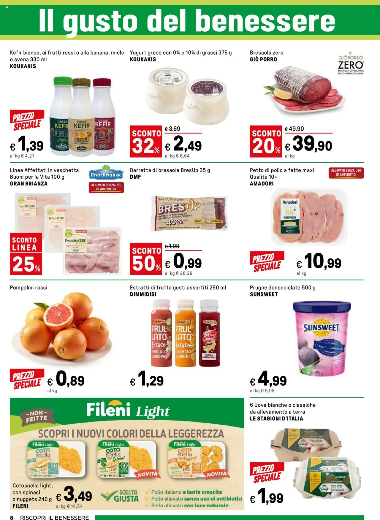 Volantino Iper del 18.08.2025 | Pagina: 7 | Prodotti: Pollo, Bresaola, Nuggets, Frutta