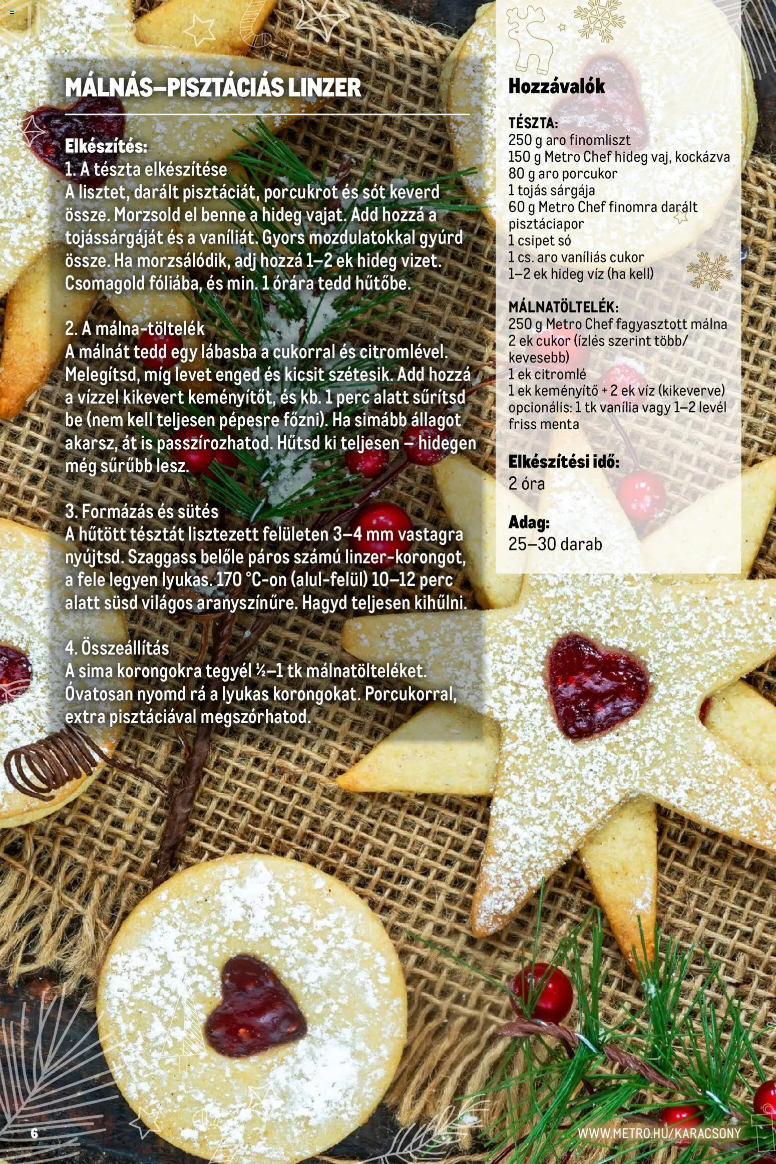 Metro akciós ujság - amely érvényes a következő dátumtól: 01.12.2025 | Oldal: 6 | Termékek: Málna, Porcukor, Tészta, Cukor