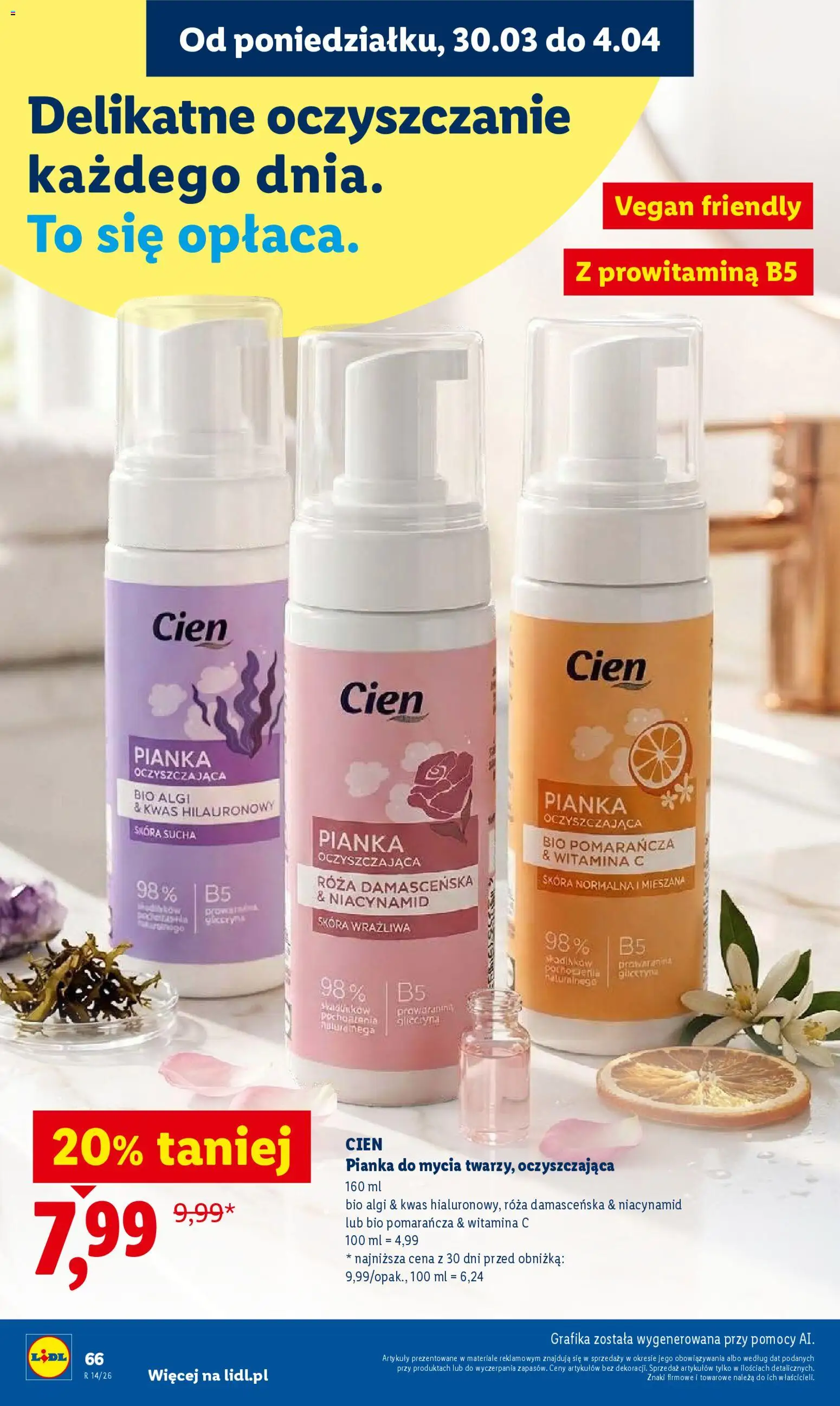 Lidl Polsko leták od 30.03.2026 | Strana: 66 | Produkty: Vegan, Cien