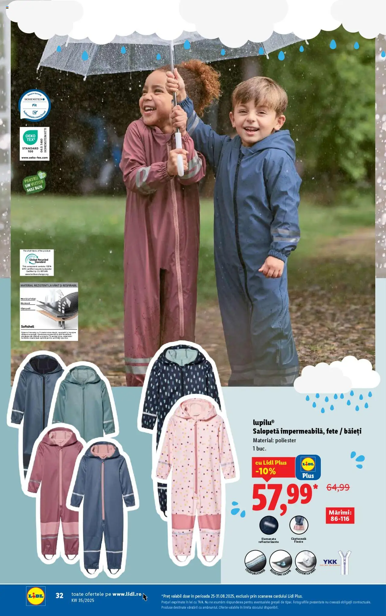 Catalog Lidl – valabil de la 25.08.2025 | Pagină: 32 | Produse: Salopetă