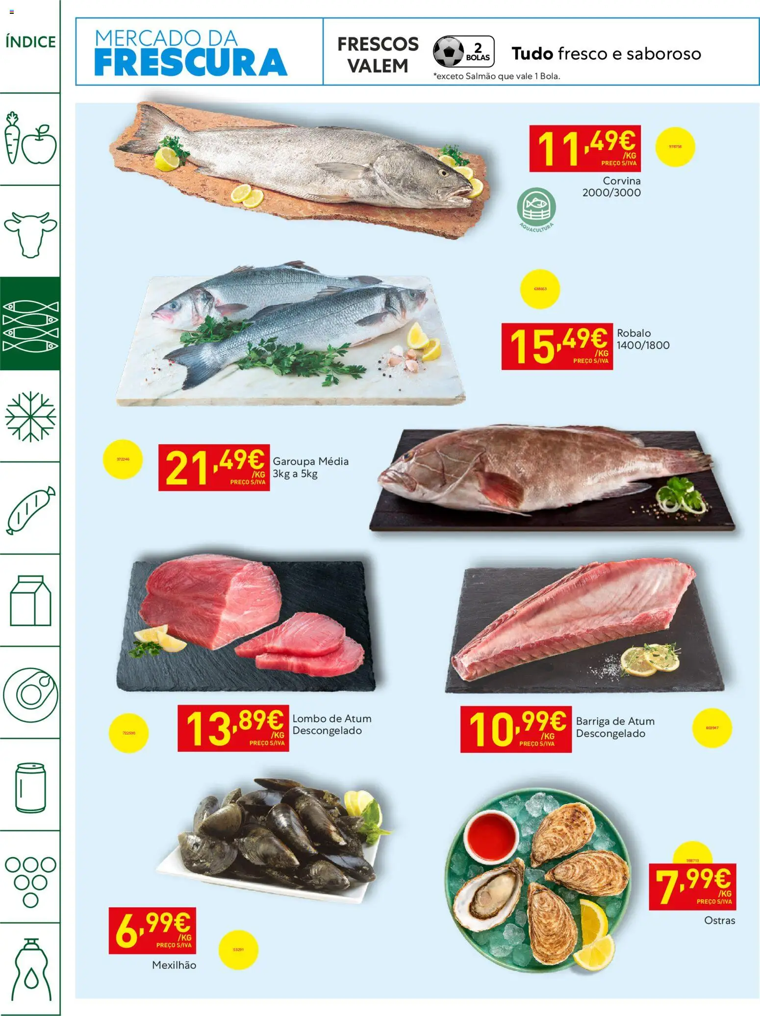 Recheio Horeca Madeira │ válido de 28.04.2026 | Página: 8 | Produtos: Atum, Ostras, Salmão, Lombo