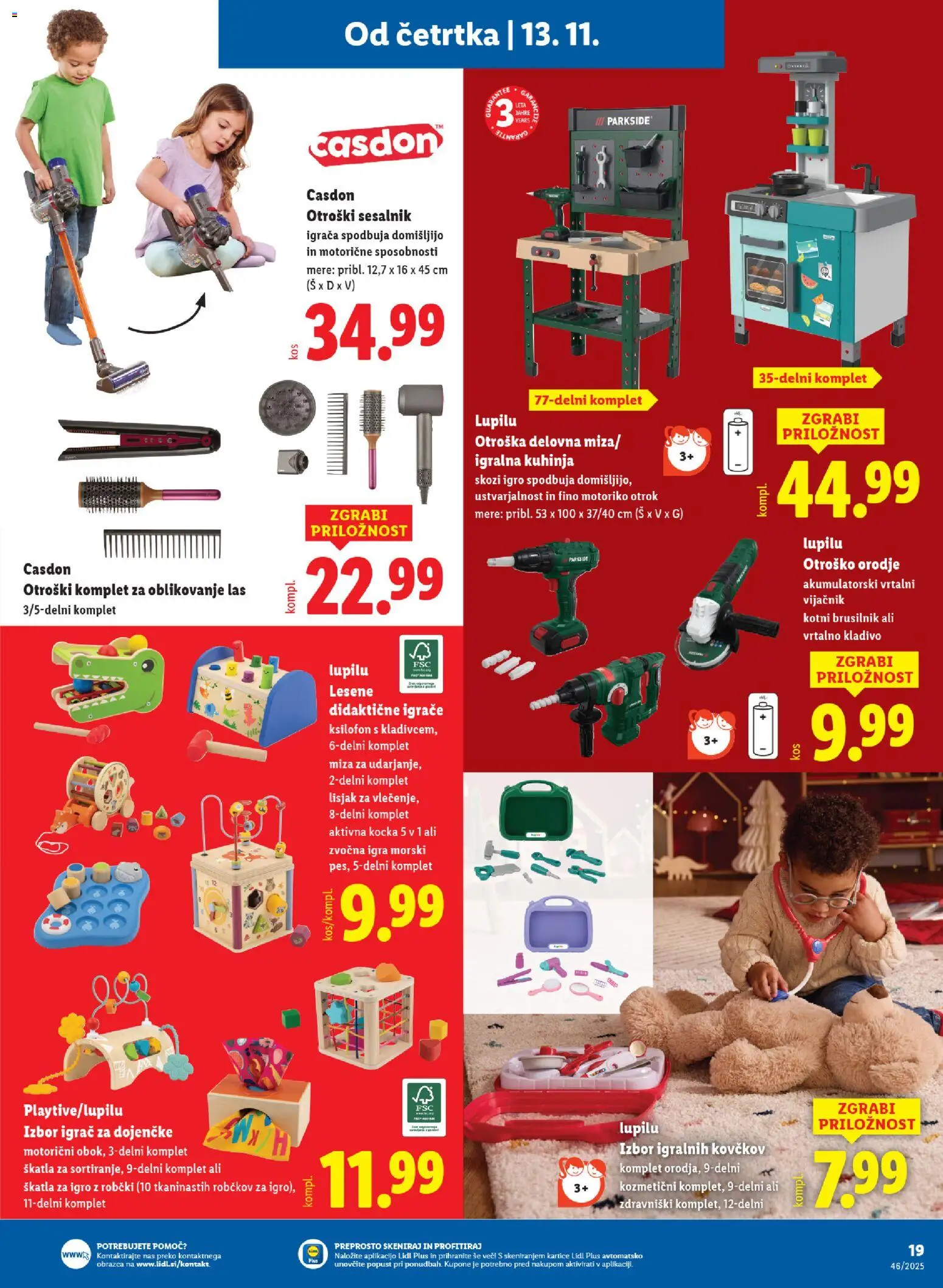 Novi Lidl katalog ponudbe – veljaven od 13.11.2025 | Stran: 41 | Izdelki: Robčki, Kuhinja, Orodje, Kladivo