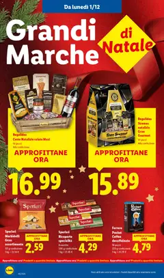 Anteprima del volantino Volantino Lidl	 valido a partire dal 01.12.2025 | Pagina: 16 | Prodotti: Sale, Funghi, Parmigiano reggiano, Parmigiano