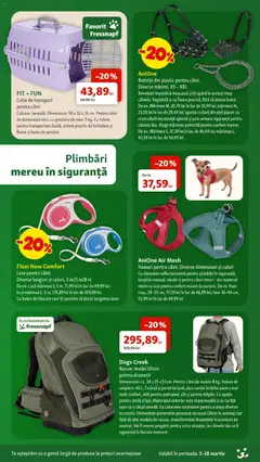 Ofertele Fressnapf valabile de la 05.03.2026 | Pagină: 10 | Produse: Pernă, Mâner, Cutie, Rucsac