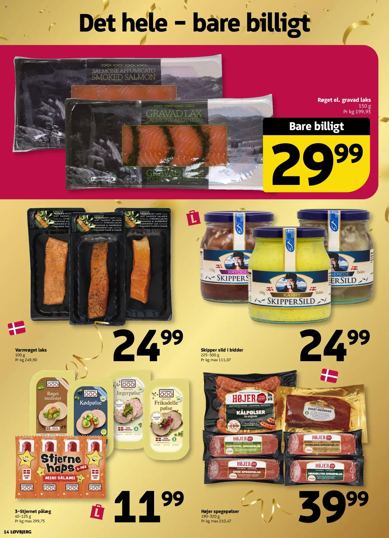 Løvbjerg tilbudsavis – gyldig fra 10.04.2026 | Side: 14 | Produkter: Karry, Pålæg, Spegepølse, Sild