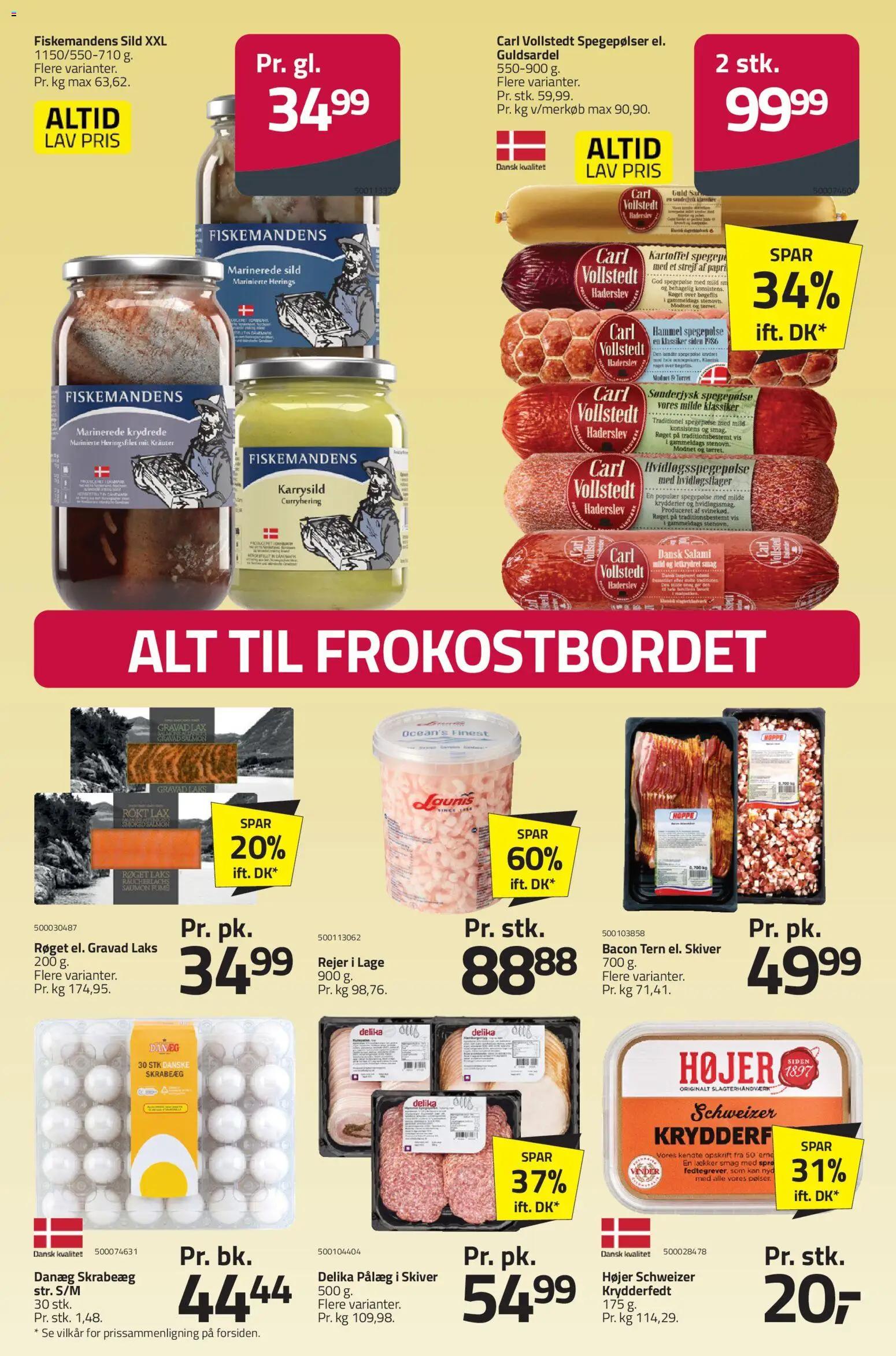 Fleggaard tilbudsavis – gyldig fra 10.12.2025 | Side: 5 | Produkter: Pålæg, Spegepølse, Rejer, Søm