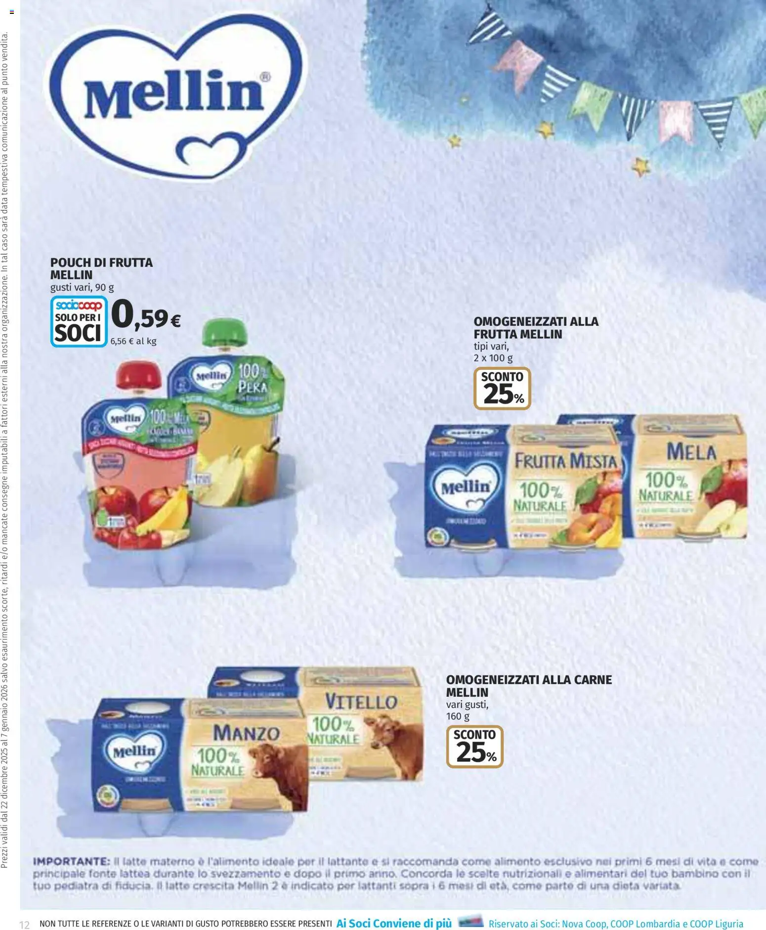 Volantino COOP del 22.12.2025 | Pagina: 12 | Prodotti: Latte, Pera, Data, Vitello