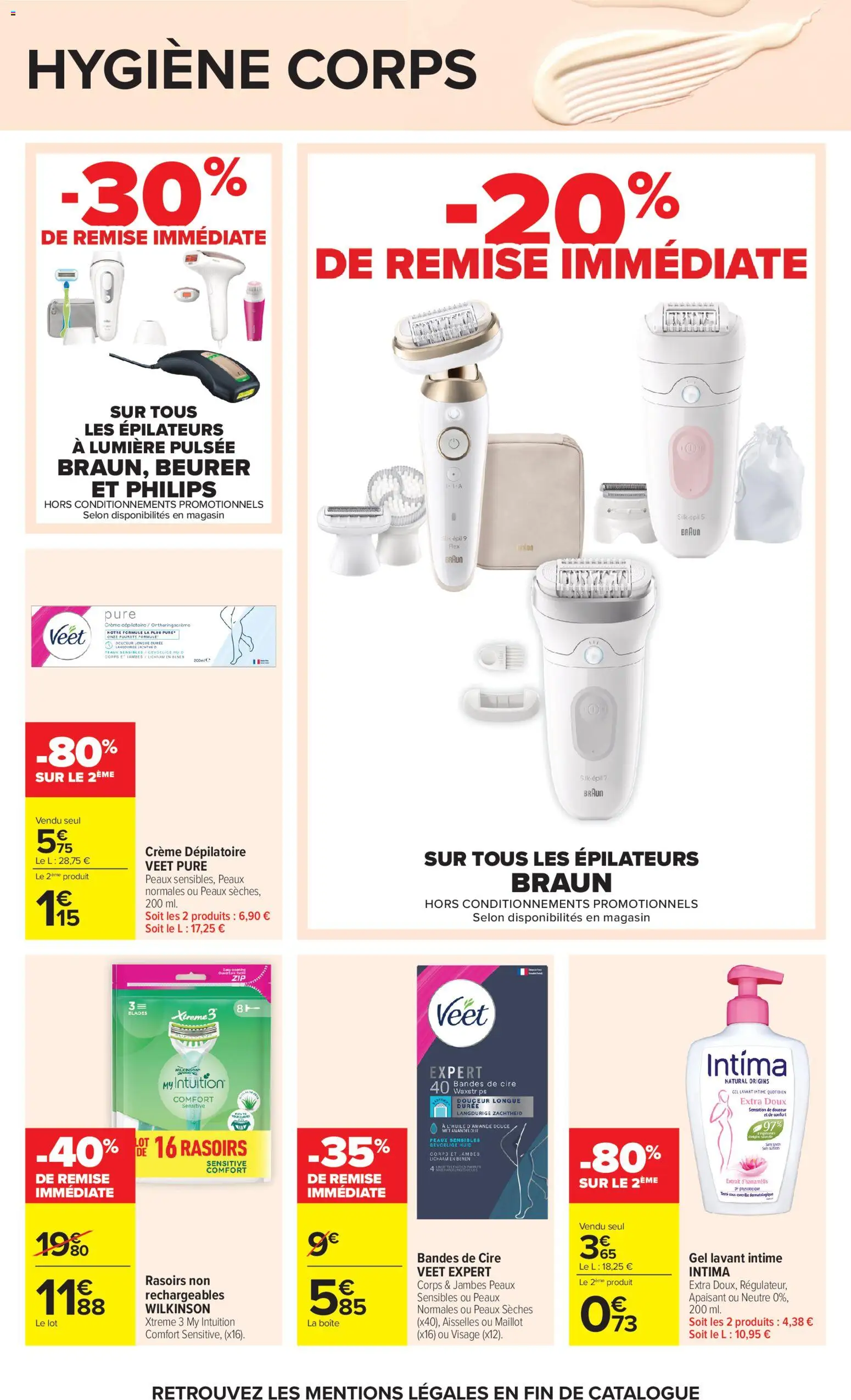 {H1} | Page: 31 | Produits: Cire, Amande, Crème dépilatoire, Crème