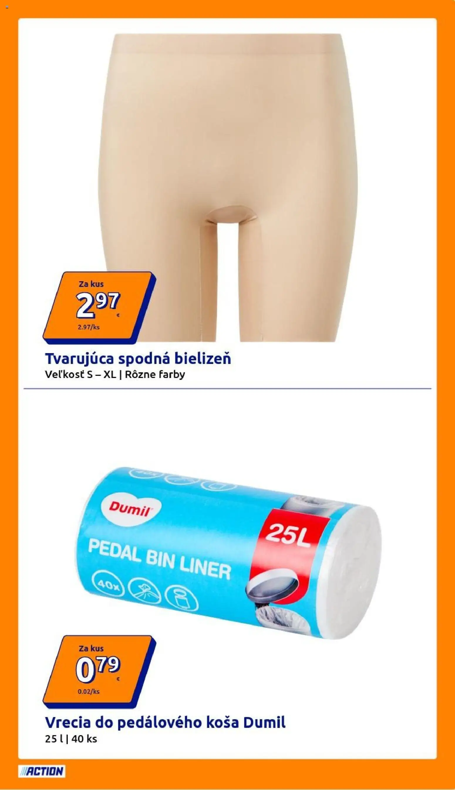 Nové Action akcie – leták je platný od 18.03.2026 | Strana: 21 | Produkty: Spodná bielizeň