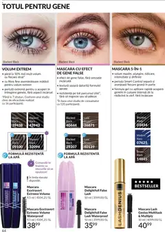 Ofertele Avon valabile de la 01.03.2026 | Pagină: 66 | Produse: Mascara, Gene false, Apă