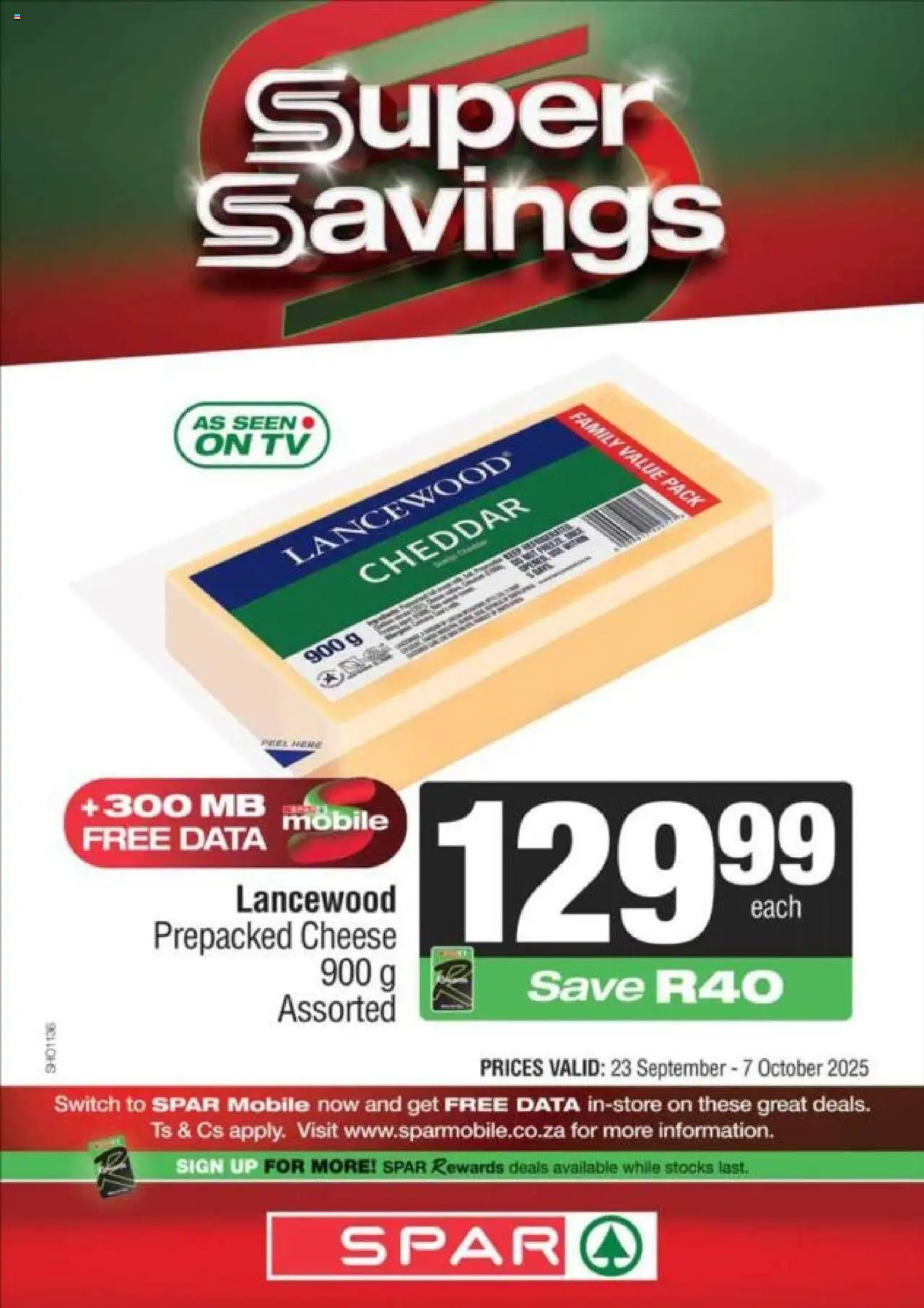 New KWIKSPAR catalogue – valid from 23.09.2025 | Page: 13 | Products: Data, TV, Cheese, Switch