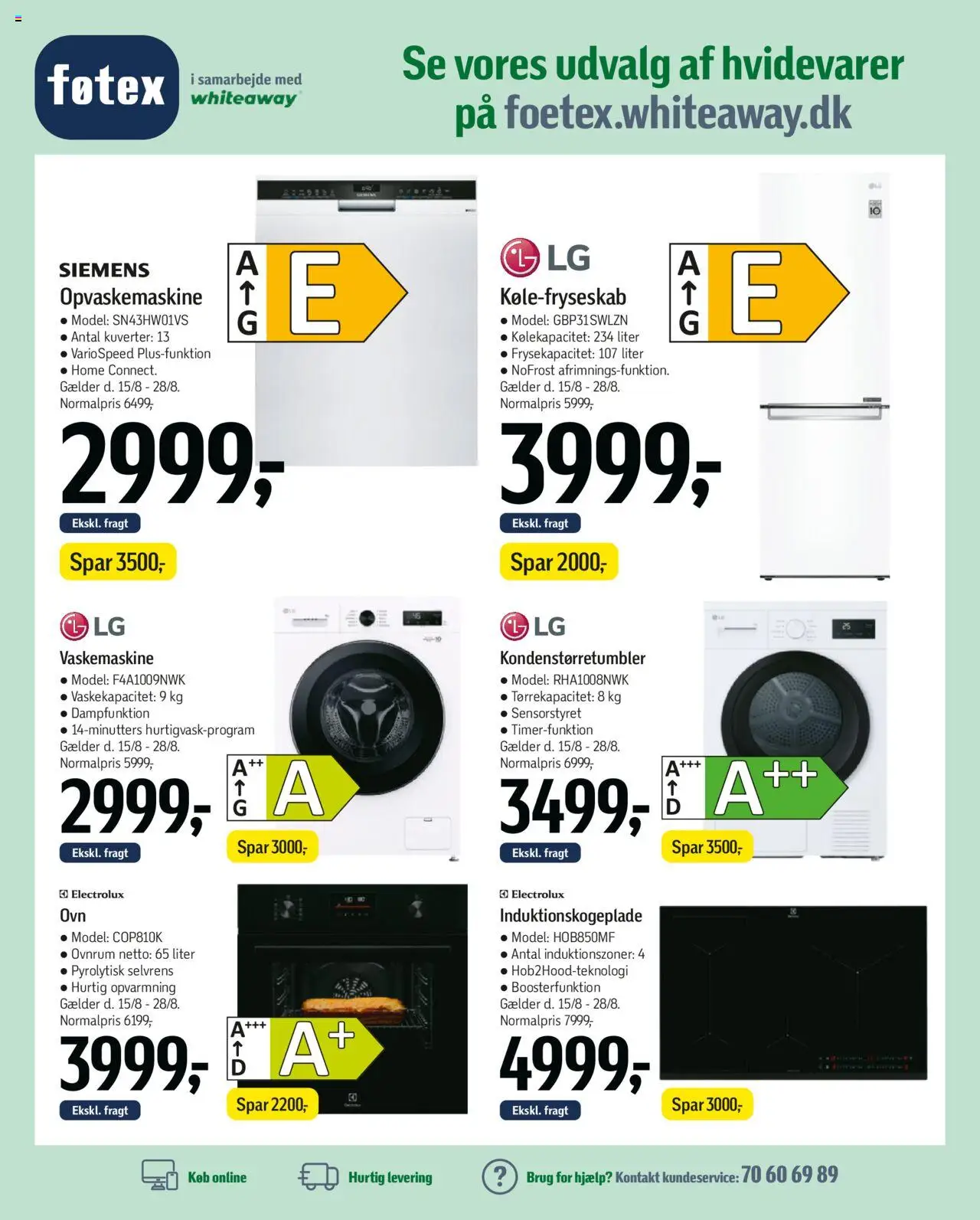 Føtex Tilbudsavis gyldig fra 15.08.2025 | Side: 49 | Produkter: Vaskemaskine, Opvaskemaskine