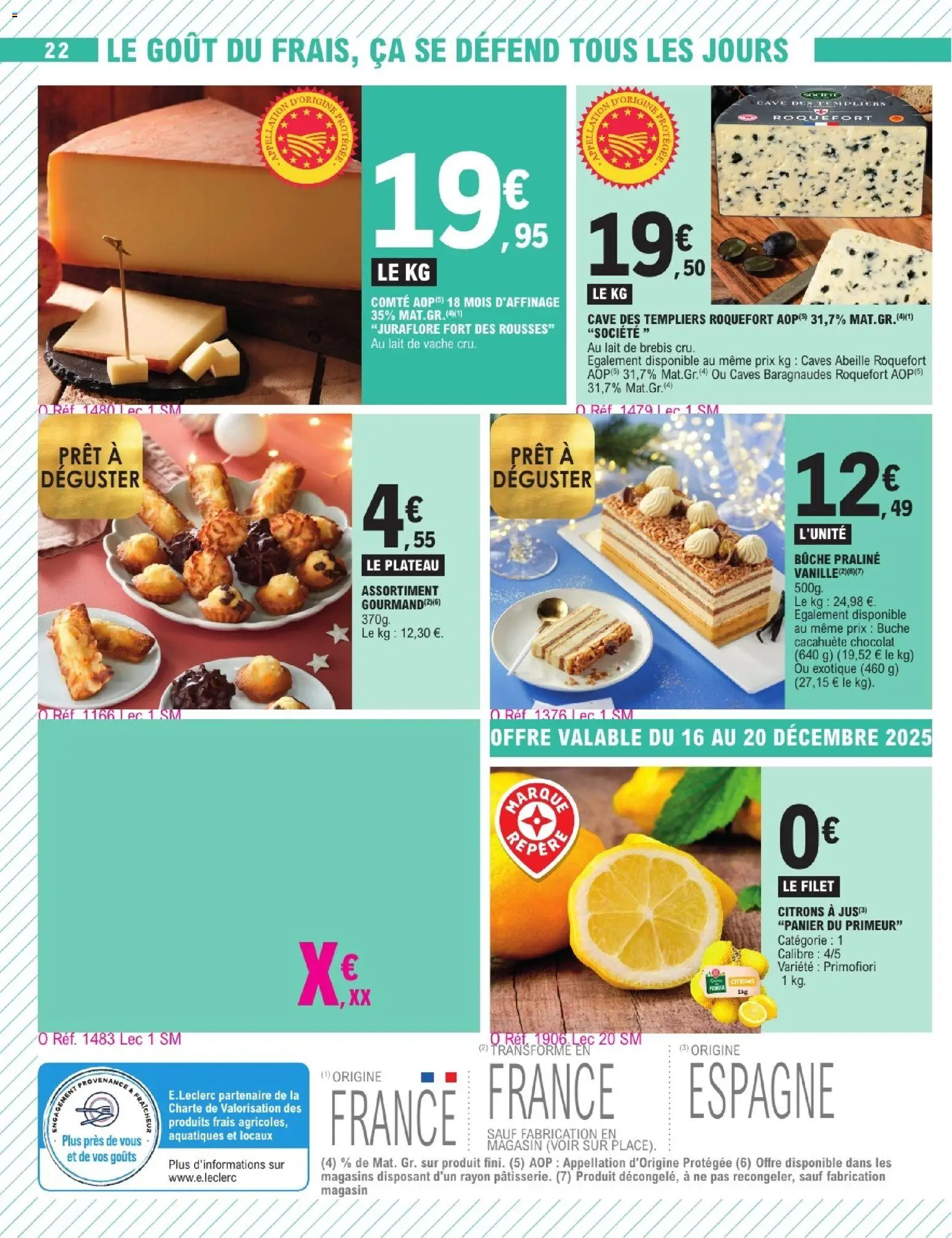 {H1} | Page: 22 | Produits: Plateau, Panier, Lait, Chocolat