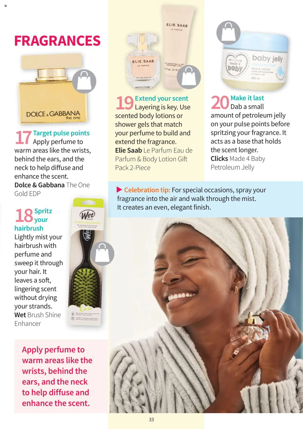 Clicks - Clubcard Magazine │ valid from 01.08.2025 | Page: 33 | Products: Corn, Perfume, Fragrance, Petroleum jelly