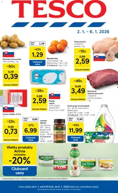 Tesco leták platný od 02.01.2026