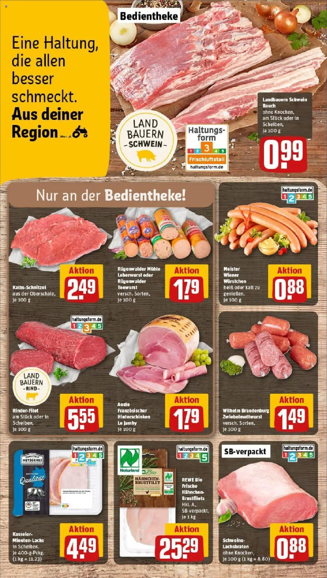 Rewe prospekt Ulm	 – gültig ab 13.10.2025 | Seite: 8 | Produkte: Mühle, Wiener wurstchen, Rinderfilet, Lachs