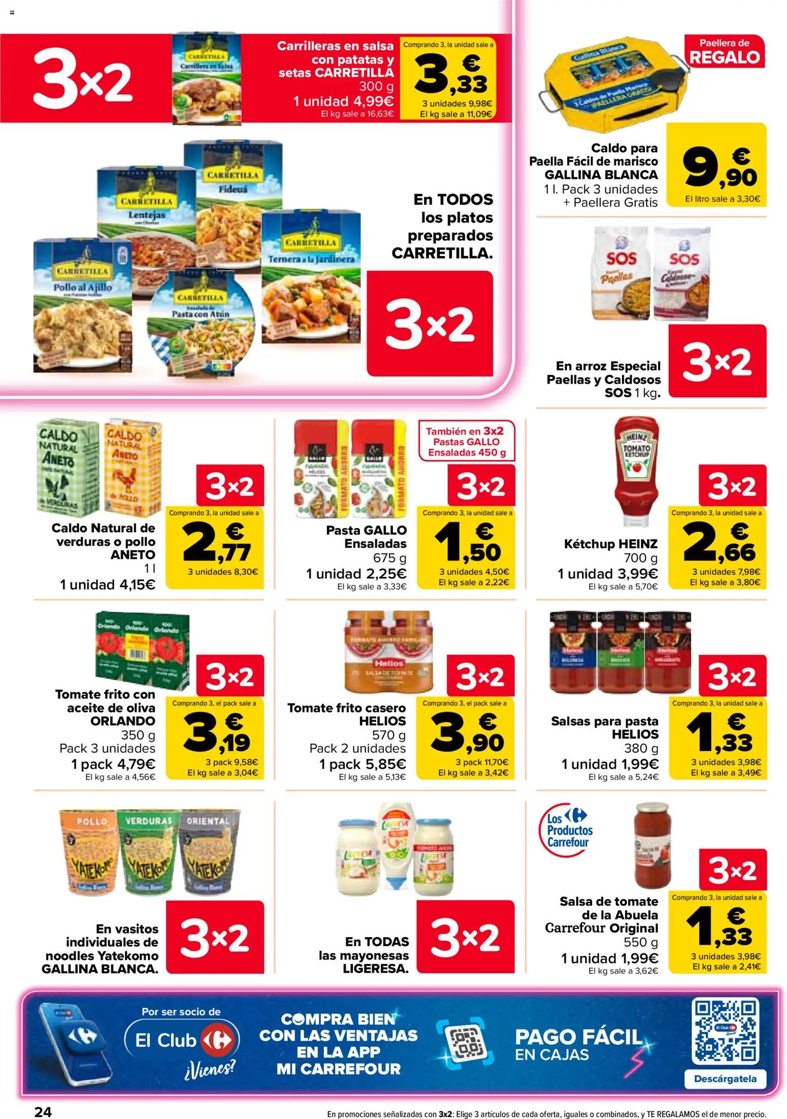 Carrefour folleto │ válido desde el 07.04.2026 | Página: 24 | Productos: Jardinera, Arroz, Salsa de tomate, Aceite de oliva
