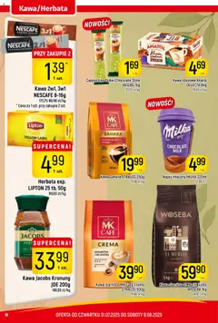 Piotruś Pan Gazetka od 31.07.2025 | Strona: 18 | Produkty: Kawa jacobs, Cappuccino, Milka, Kawa