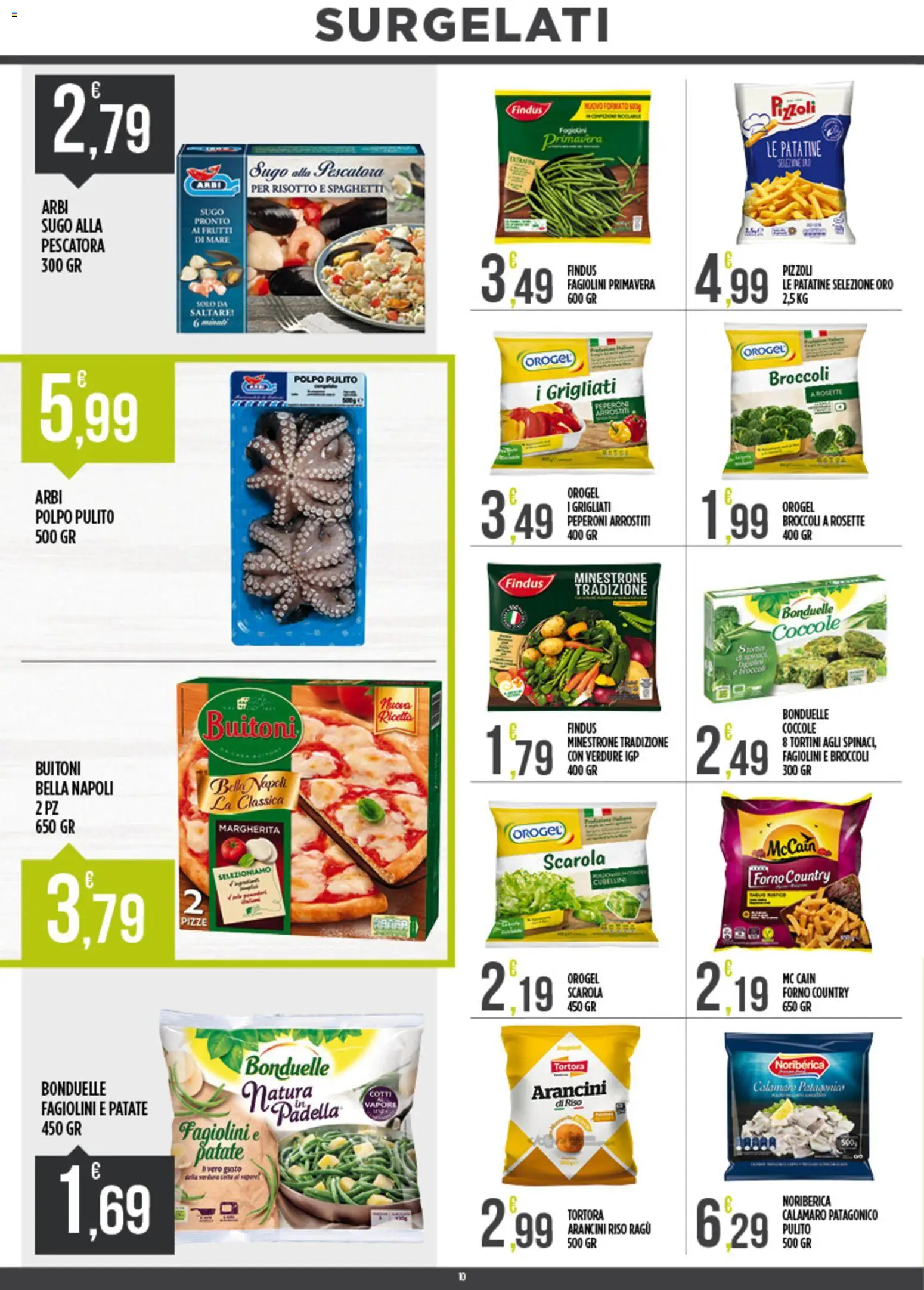 Volantino Euroesse del 23.02.2026 | Pagina: 10 | Prodotti: Patatine, Patate, Polpo, Broccoli