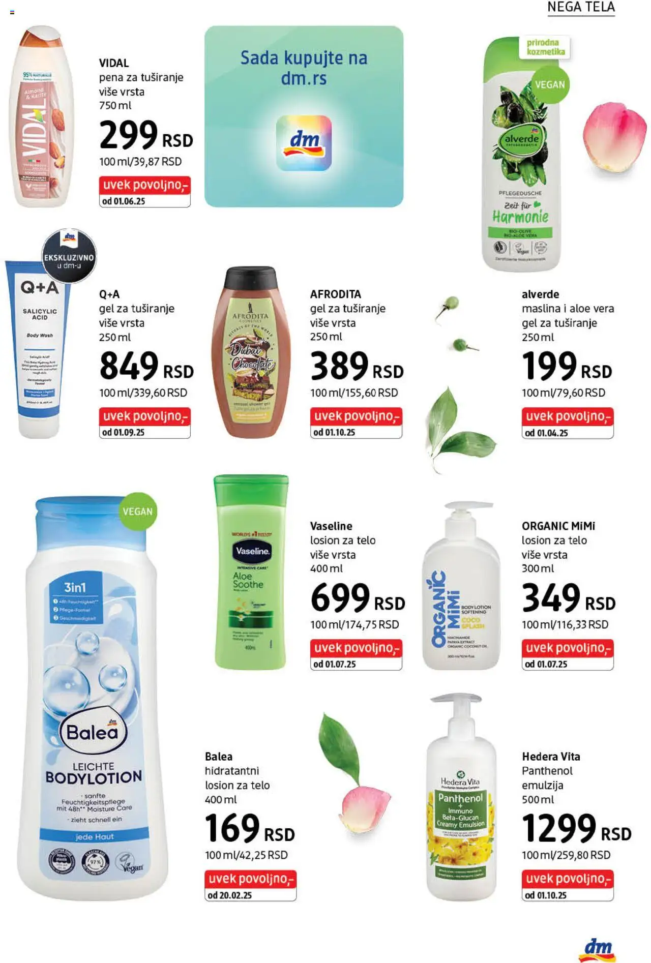 DM Drogerie katalog - važi od 01.10.2025 | Strana: 25 | Proizvode: Gel za tuširanje