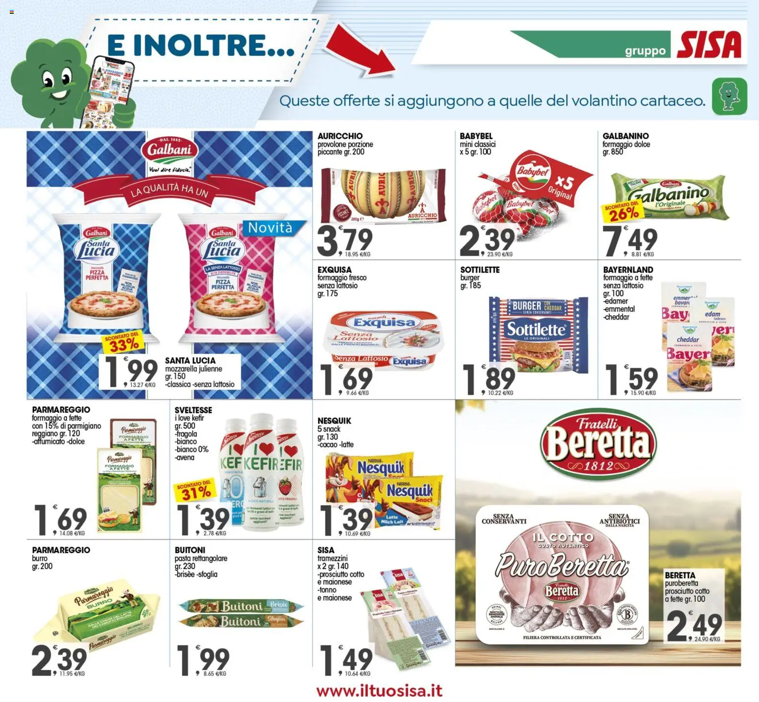 Volantino SISA del 25.11.2025 | Pagina: 12 | Prodotti: Maionese, Formaggio, Pasta, Tonno