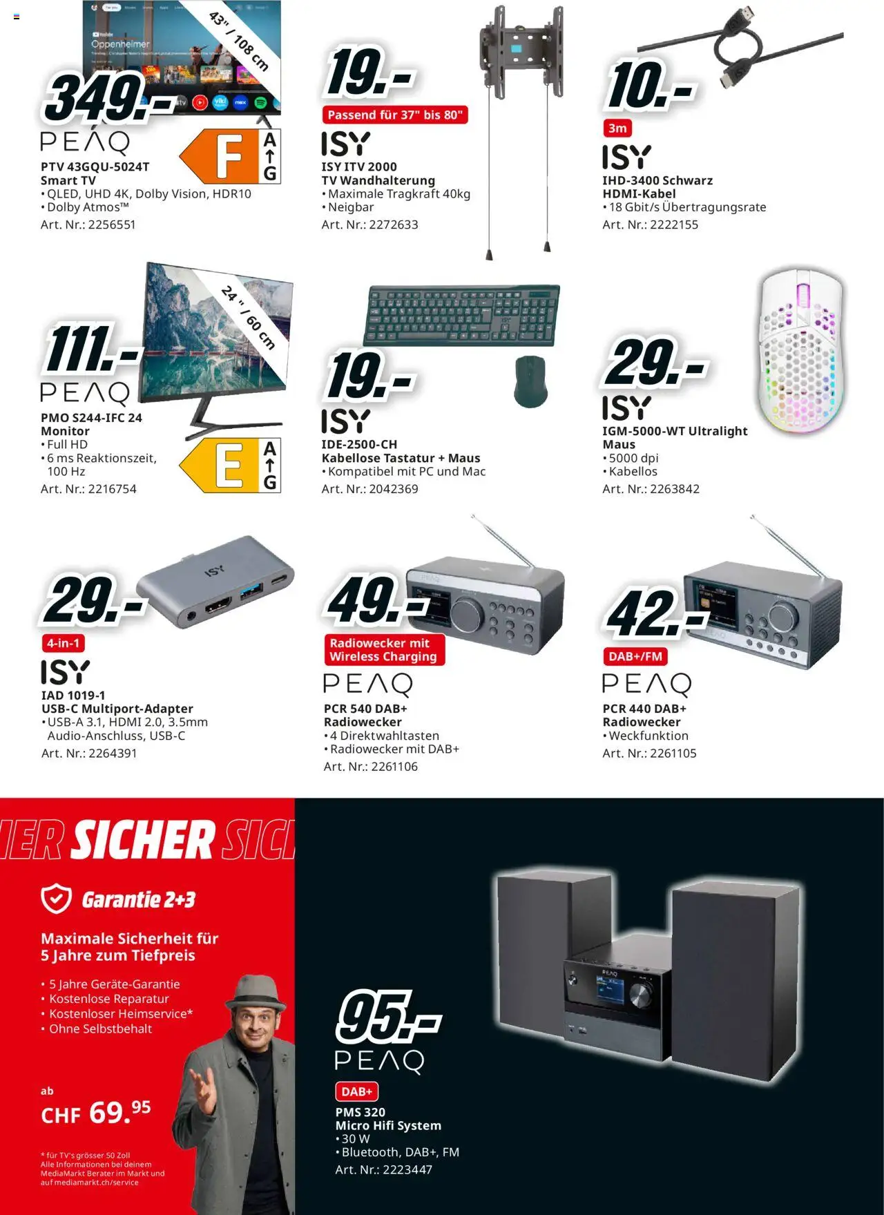 Media Markt Aktionen ab 22.06.2025 | Seite: 20 | Produkte: Radiowecker, Monitor, Pc, Tastatur