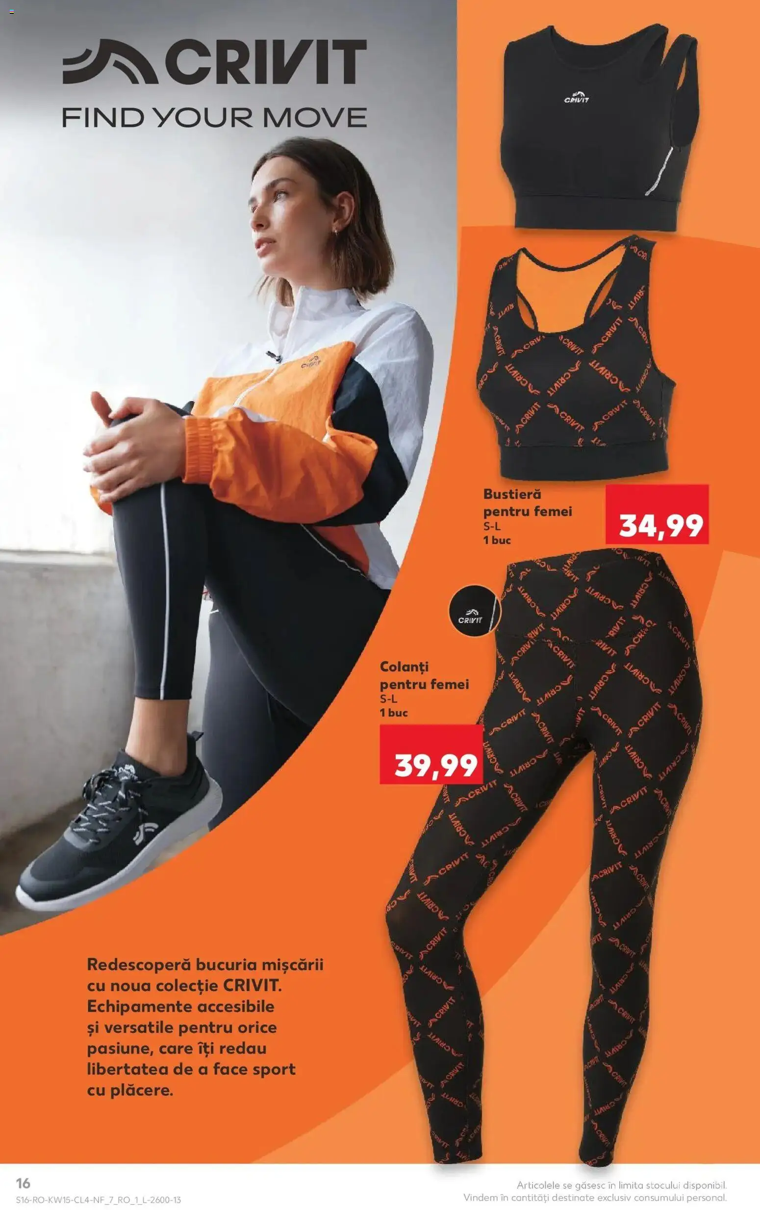Noul catalog Kaufland – valabil de la 08.04.2026 | Pagină: 16 | Produse: Bustieră, Colanți