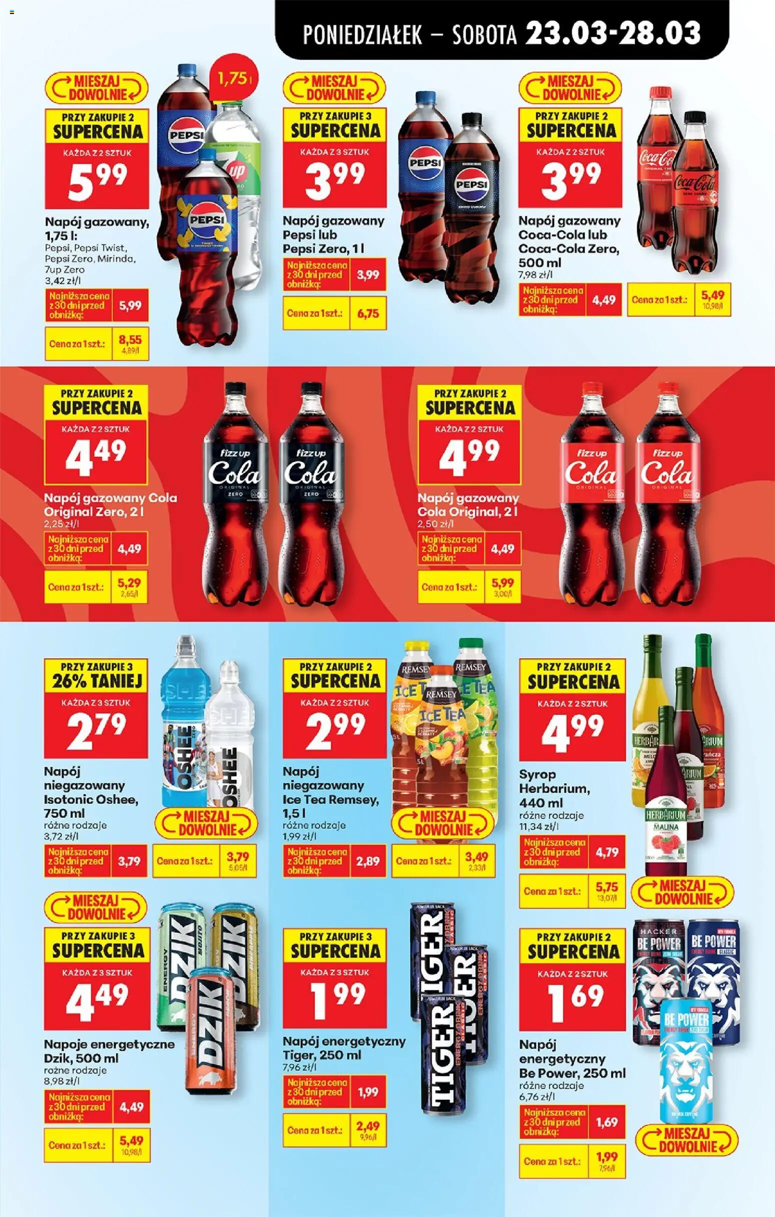Biedronka Polsko leták od 23.03.2026 | Strana: 73 | Produkty: Tiger, Coca cola, Ice tea, Cola