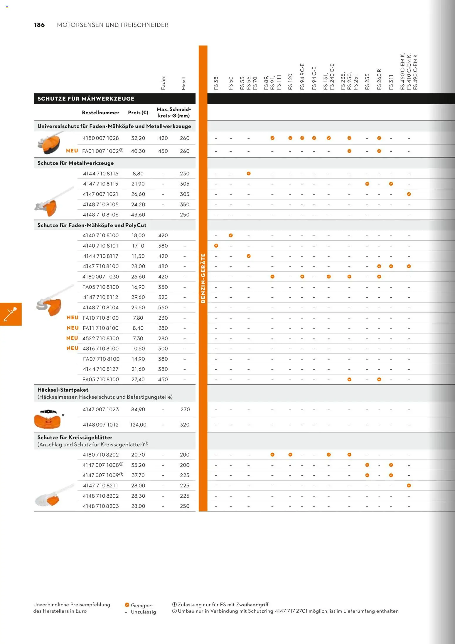 STIHL Katalog – gültig ab 01.01.2026 | Seite: 186