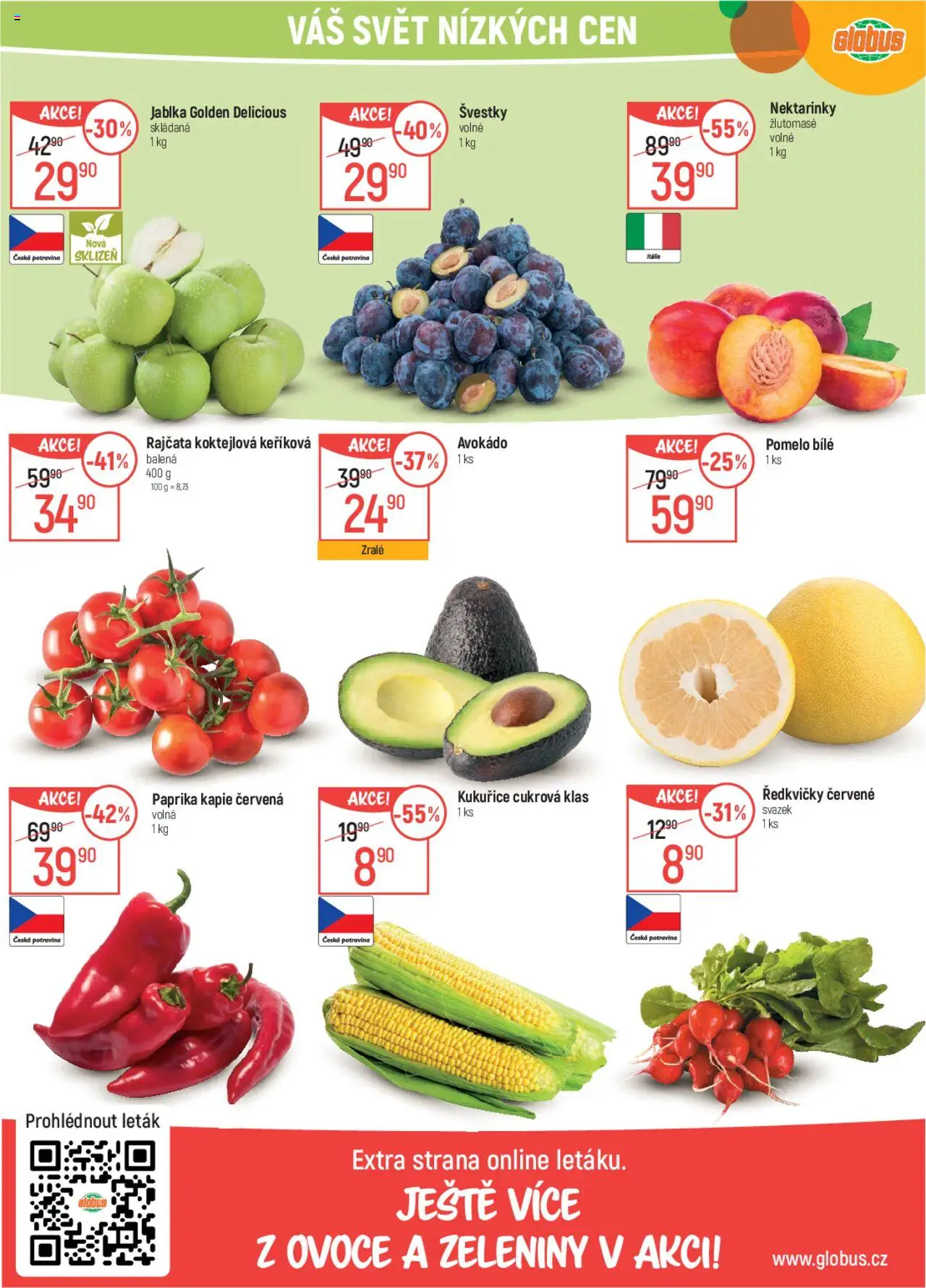 Globus leták od 10.09.2025 | Strana: 10 | Produkty: Pomelo, Paprika, Avokádo, Ředkvičky