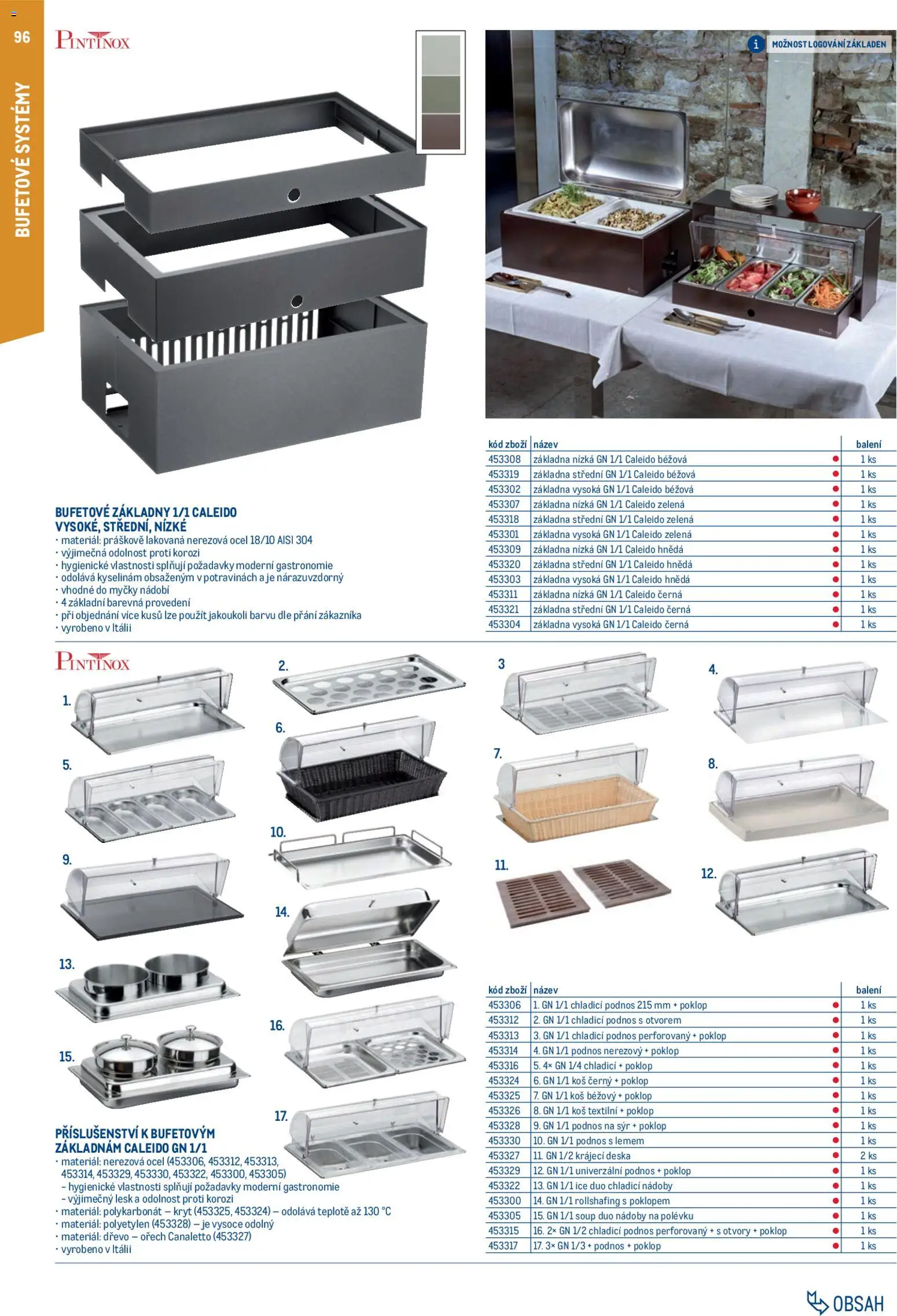 Makro leták - Gastro vybavení a zařízení od 01.02.2026 | Strana: 96 | Produkty: Podnos, Sýr, Nádobí, Koš