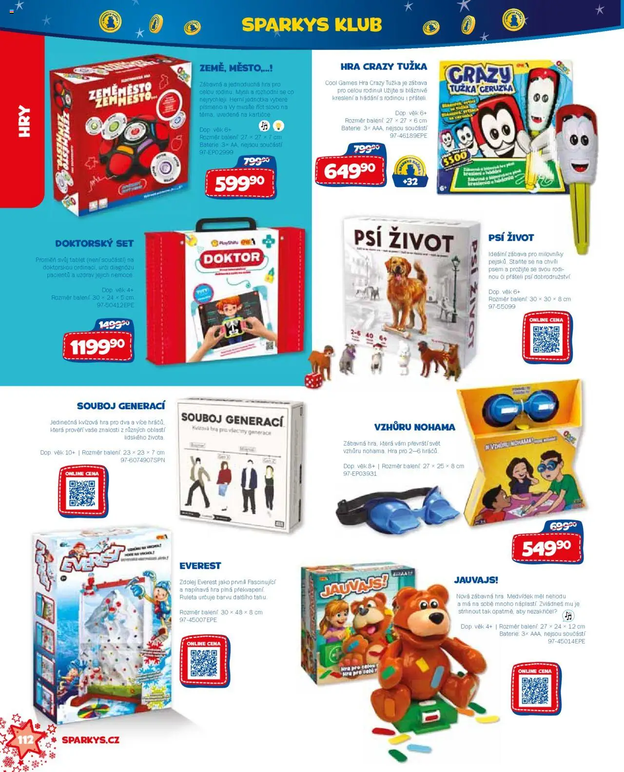 Sparkys katalog Vánoce od 01.10.2025 | Strana: 112 | Produkty: Tablet, Baterie, Mysli, Tužka