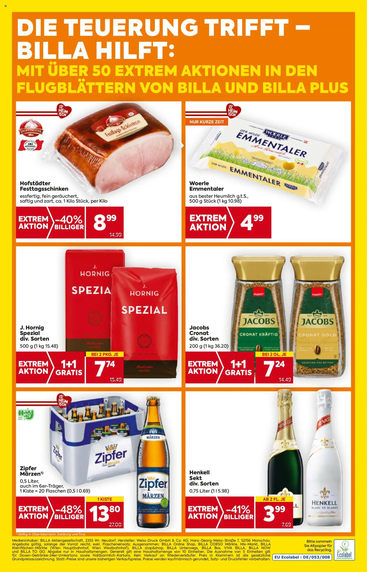 Billa Flugblatt - Oberösterreich gültig ab 06.11.2025 | Seite: 20