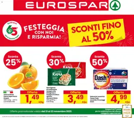Anteprima del volantino Volantino Eurospar	 valido a partire dal 13.11.2025