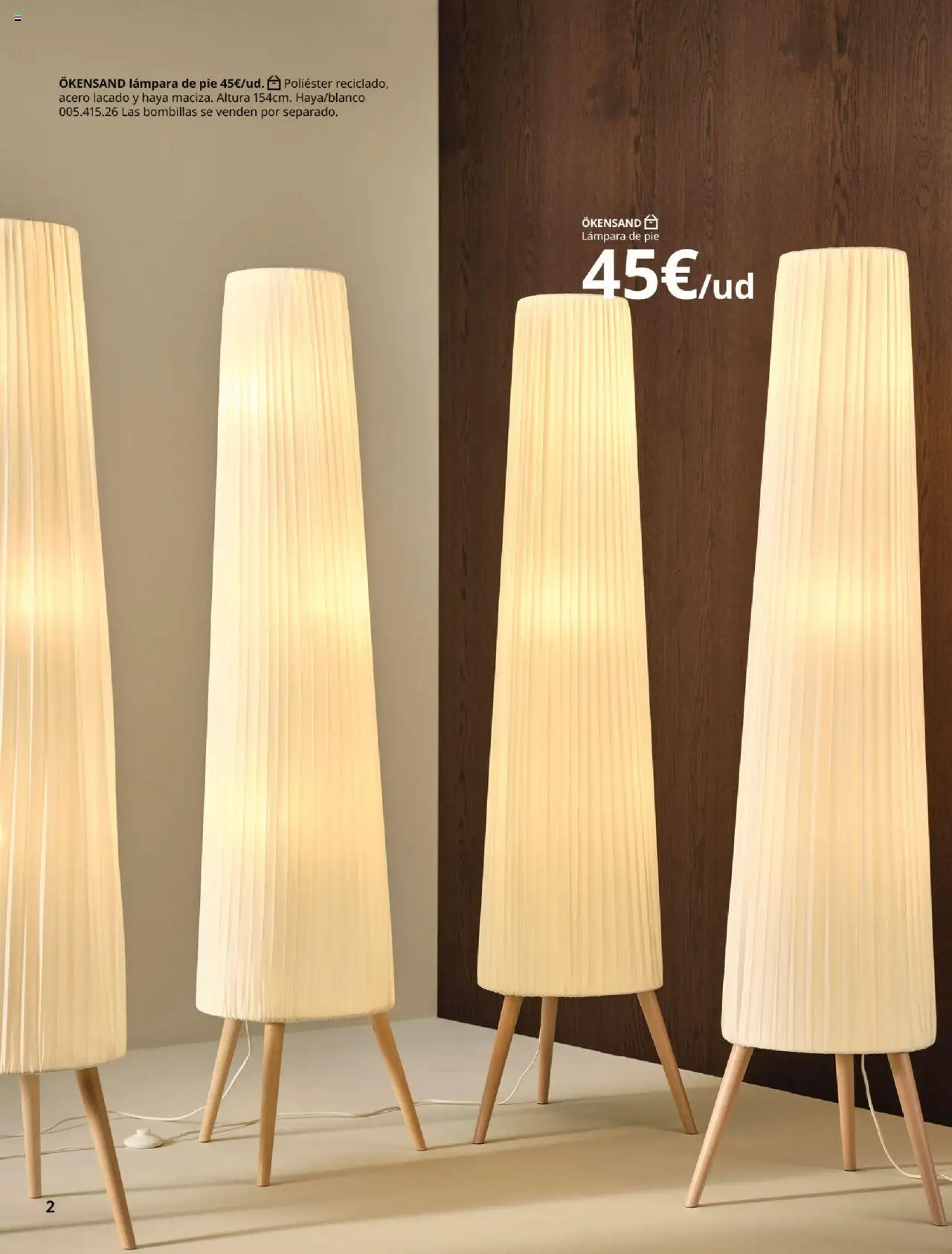 Catálogo IKEA Iluminación │ válido desde el 06.02.2025 | Página: 2 | Productos: Lámpara de pie, Lámpara
