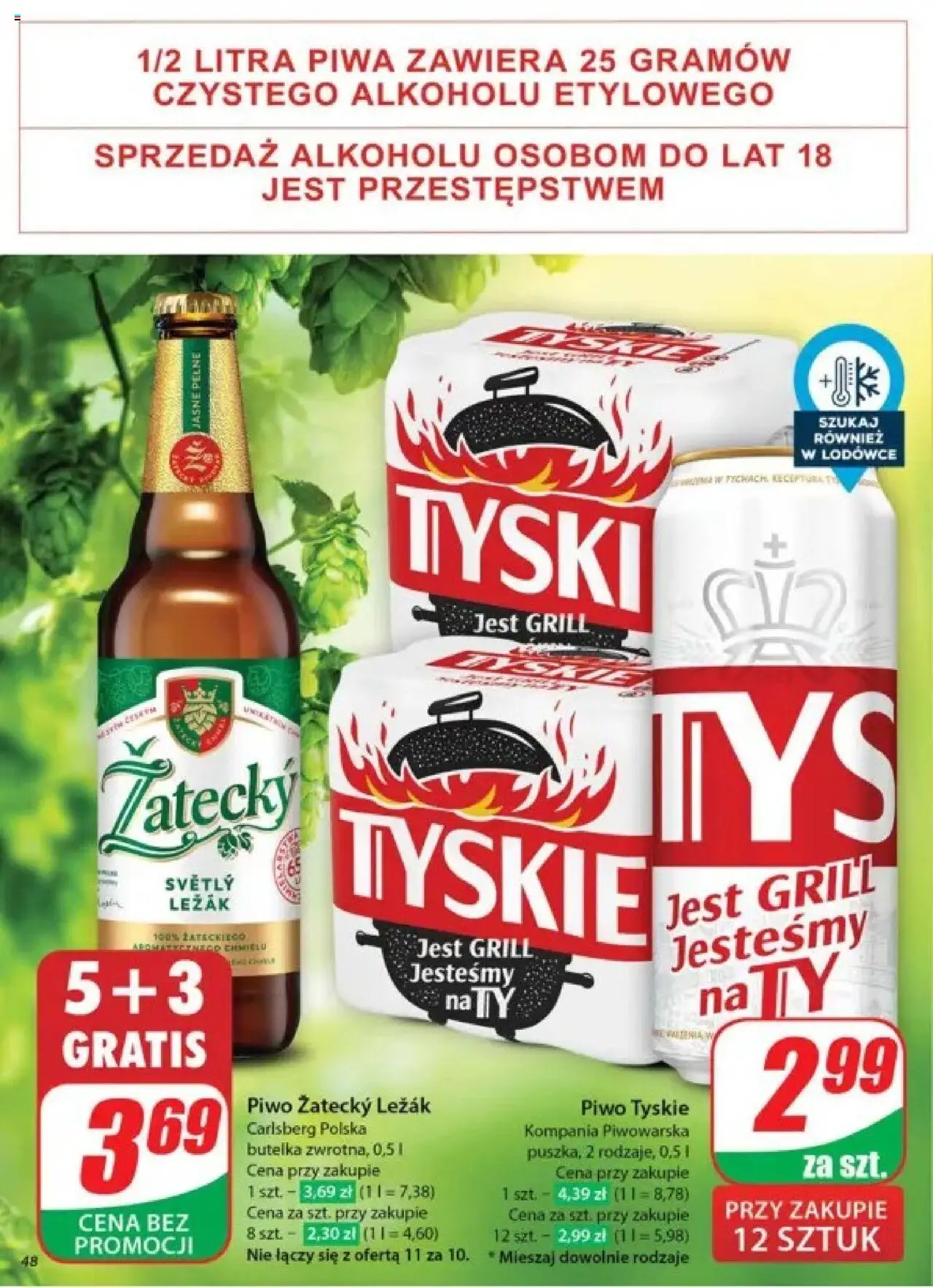 Dino Gazetka od 28.05.2025 | Strona: 48 | Produkty: Grill, Leżak, Tyskie, Piwo
