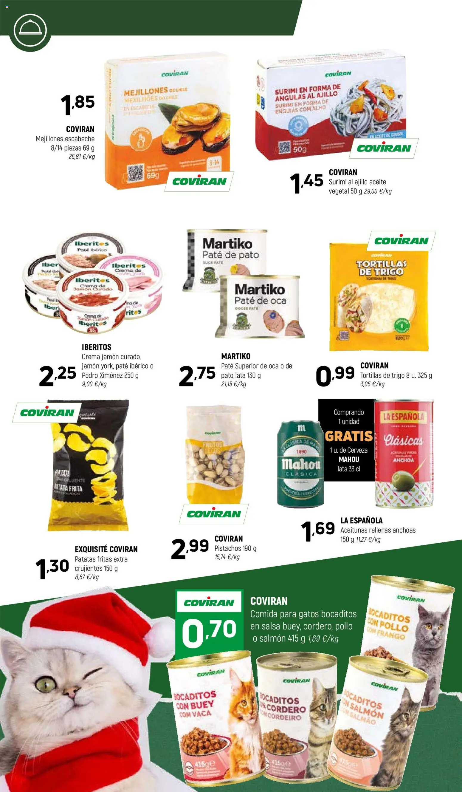 Coviran - La Rioja │ válido desde el 16.12.2025 | Página: 14 | Productos: Mejillones escabeche, Jamón, Cerveza, Anchoa