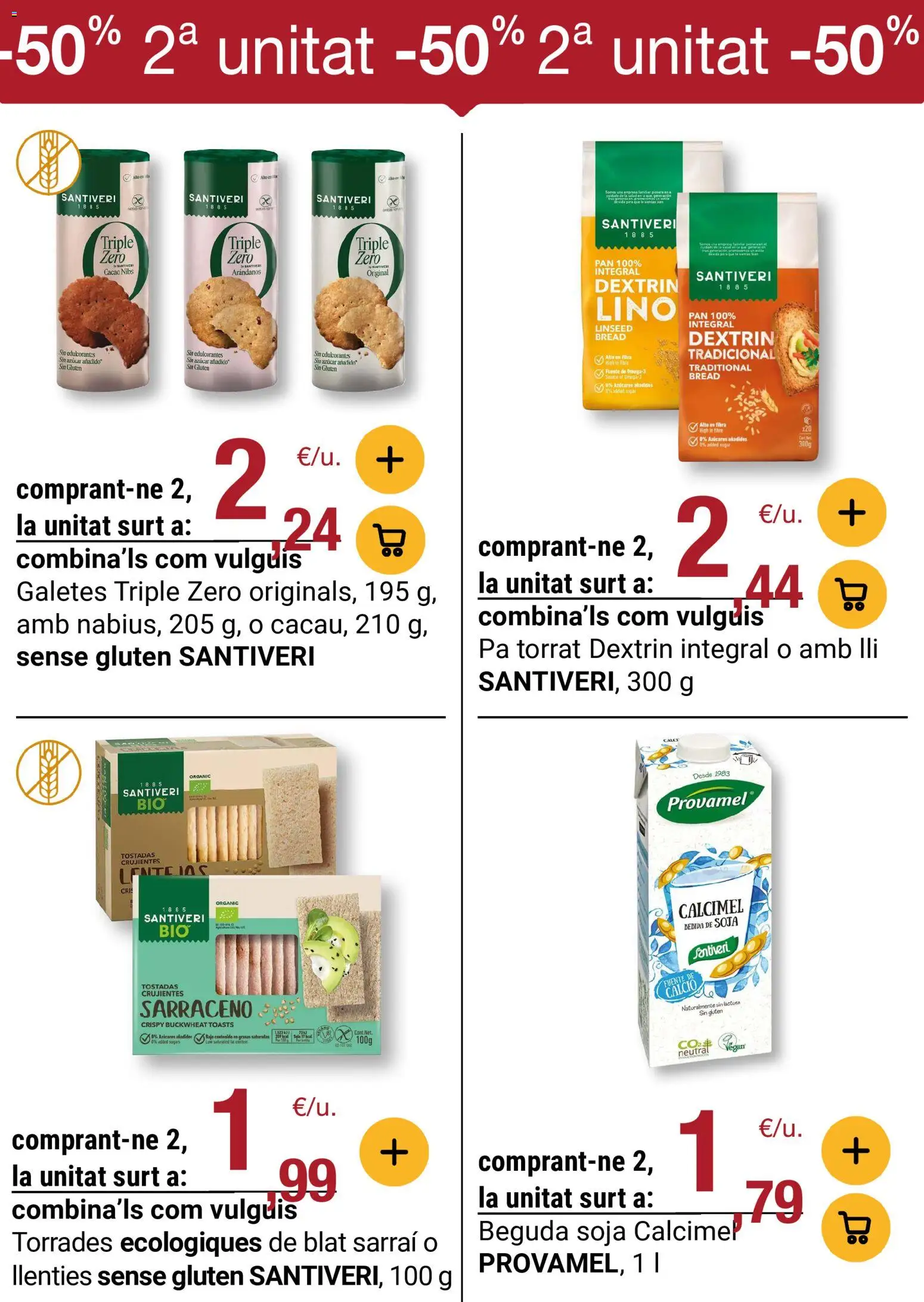Bonpreu folleto │ válido desde el 07.01.2026 | Página: 39 | Productos: Πισίνα, Pan, Bebida de soja, Φρυγανιές σικάλεως