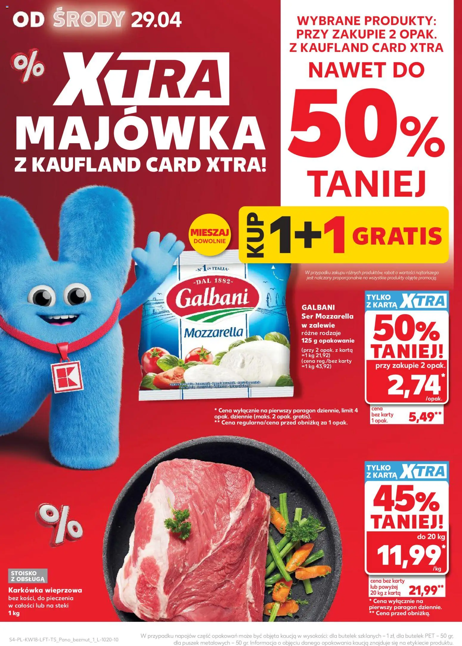 Kaufland gazetka od 29.04.2026 | Strona: 4 | Produkty: Karta, Karkówka, Karkówka wieprzowa, Ser
