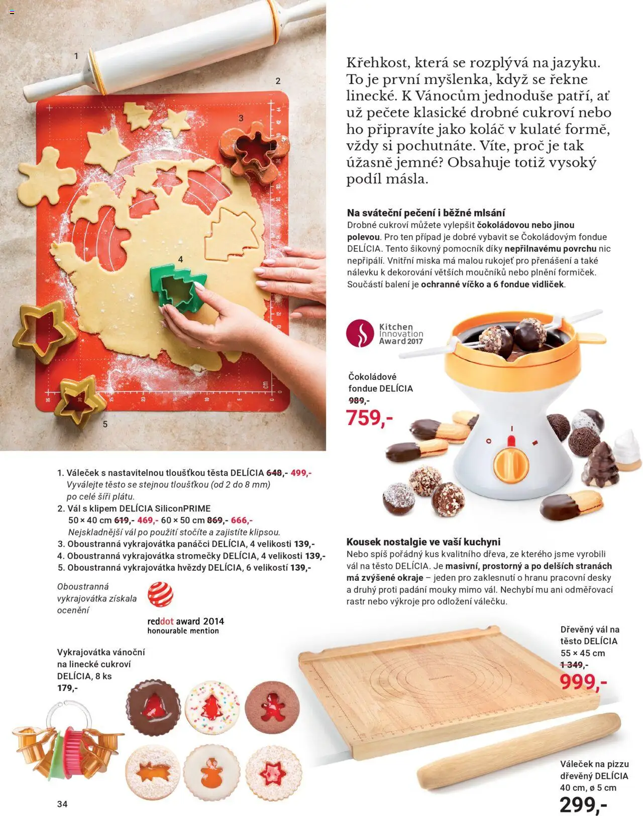 TESCOMA katalog - Podzim/zima 2025 od 20.10.2025 | Strana: 34 | Produkty: Vál, Fondue, Váleček, Těsto