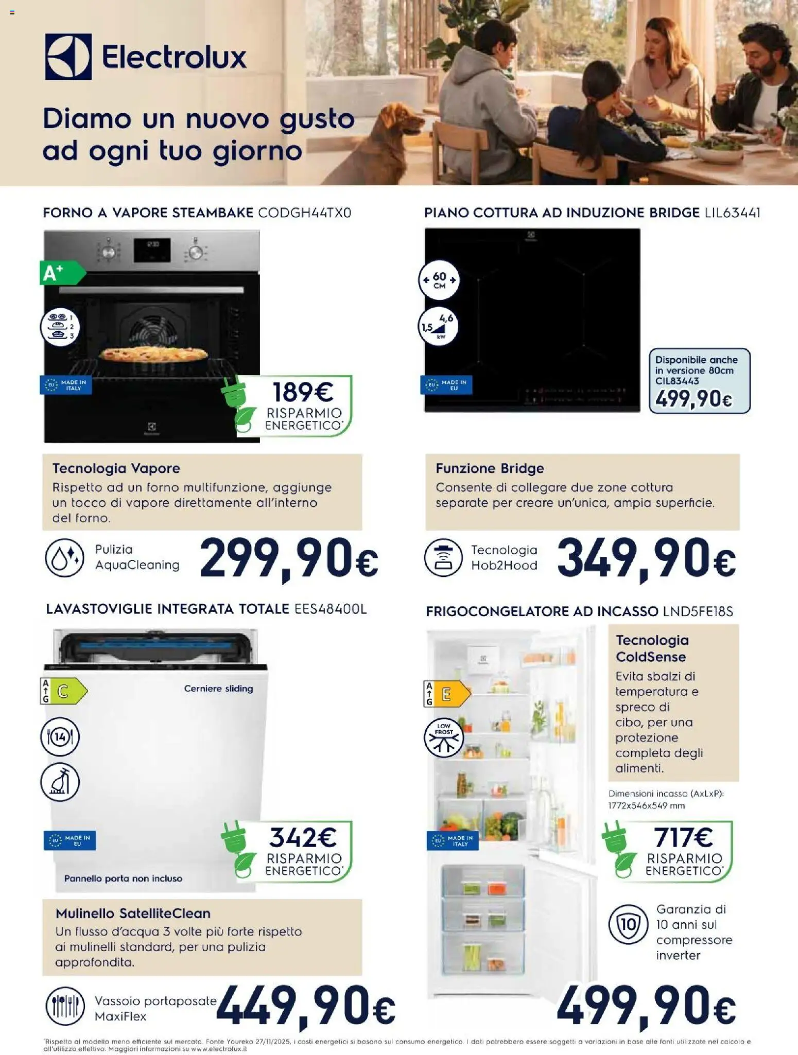 Volantino Unieuro del 29.12.2025 | Pagina: 35 | Prodotti: Compressore, Piano cottura, Lavastoviglie, Forno