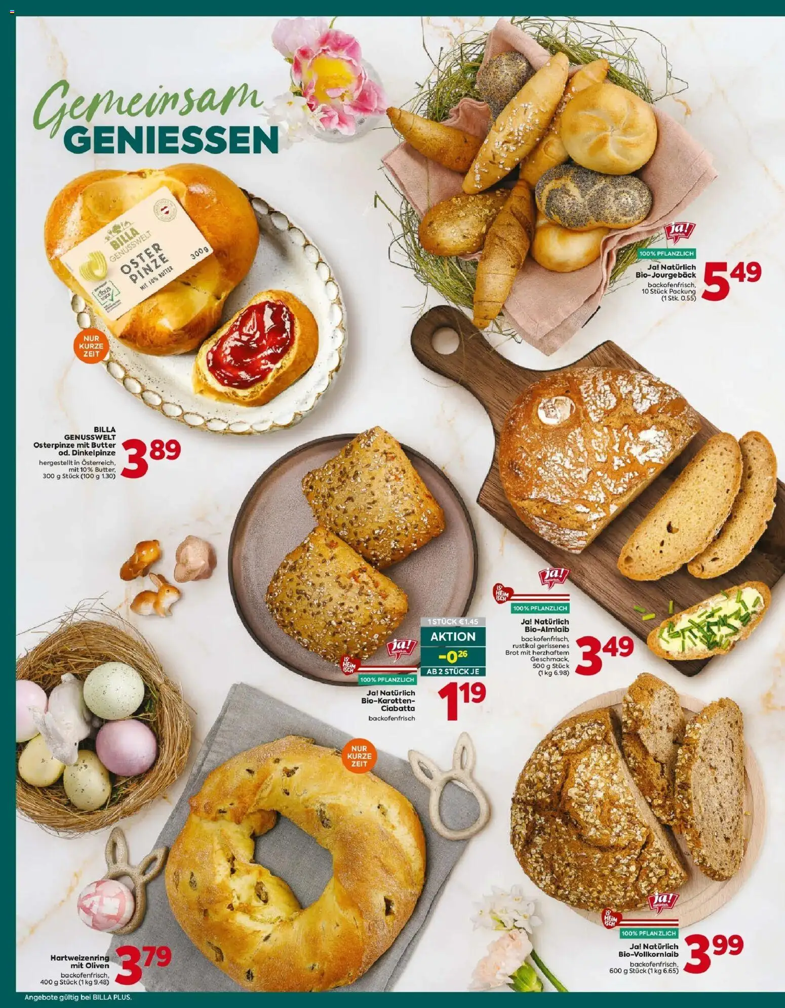 Billa Plus Flugblatt - Burgenland gültig ab 26.03.2026 | Seite: 12 | Produkte: Szeder, Butter, Brot